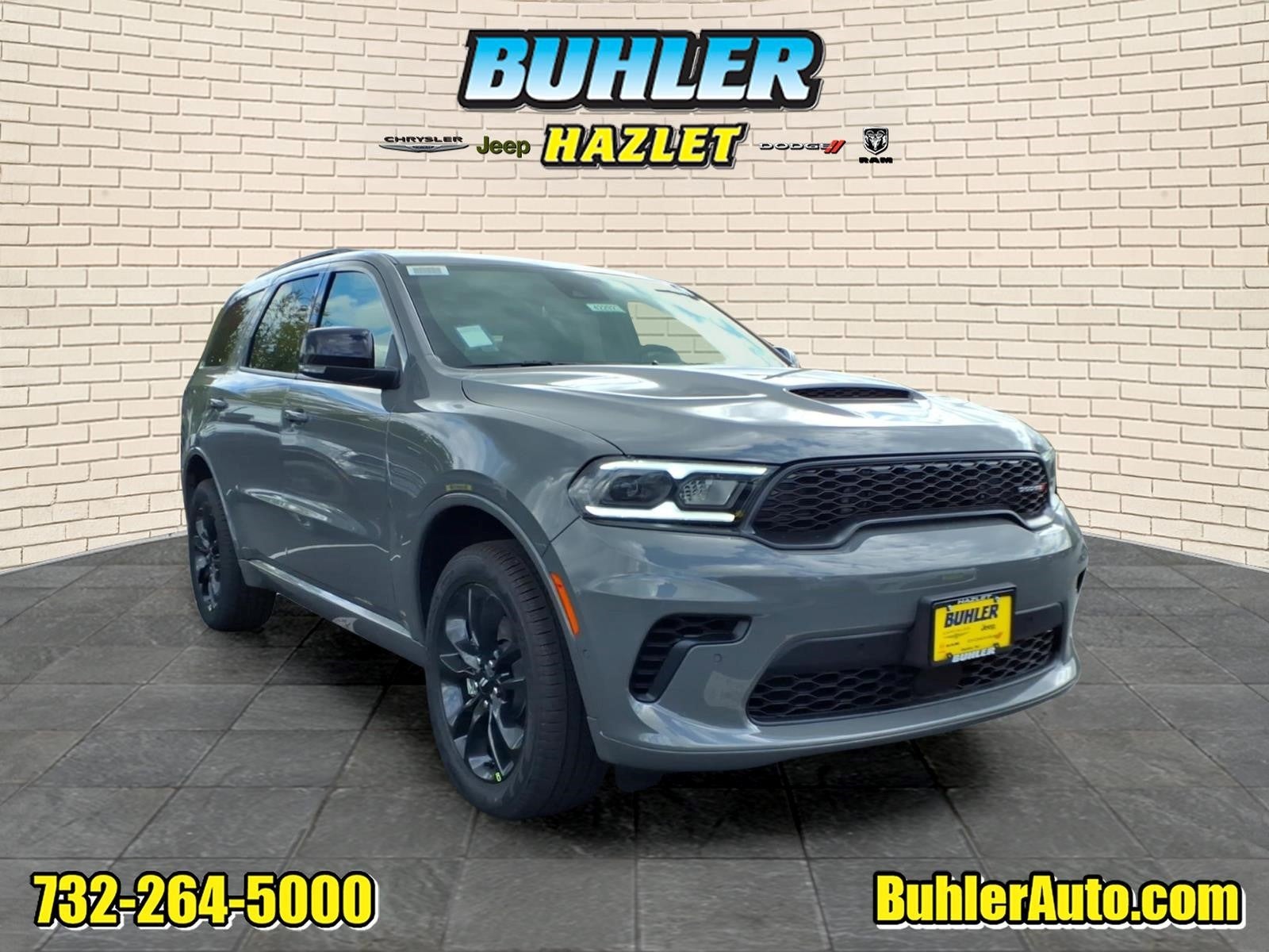 2026 Dodge Durango DURANGO GT PLUS AWD in Destroyer Gray Clear-Coat Exterior Paint — front three-quarter view