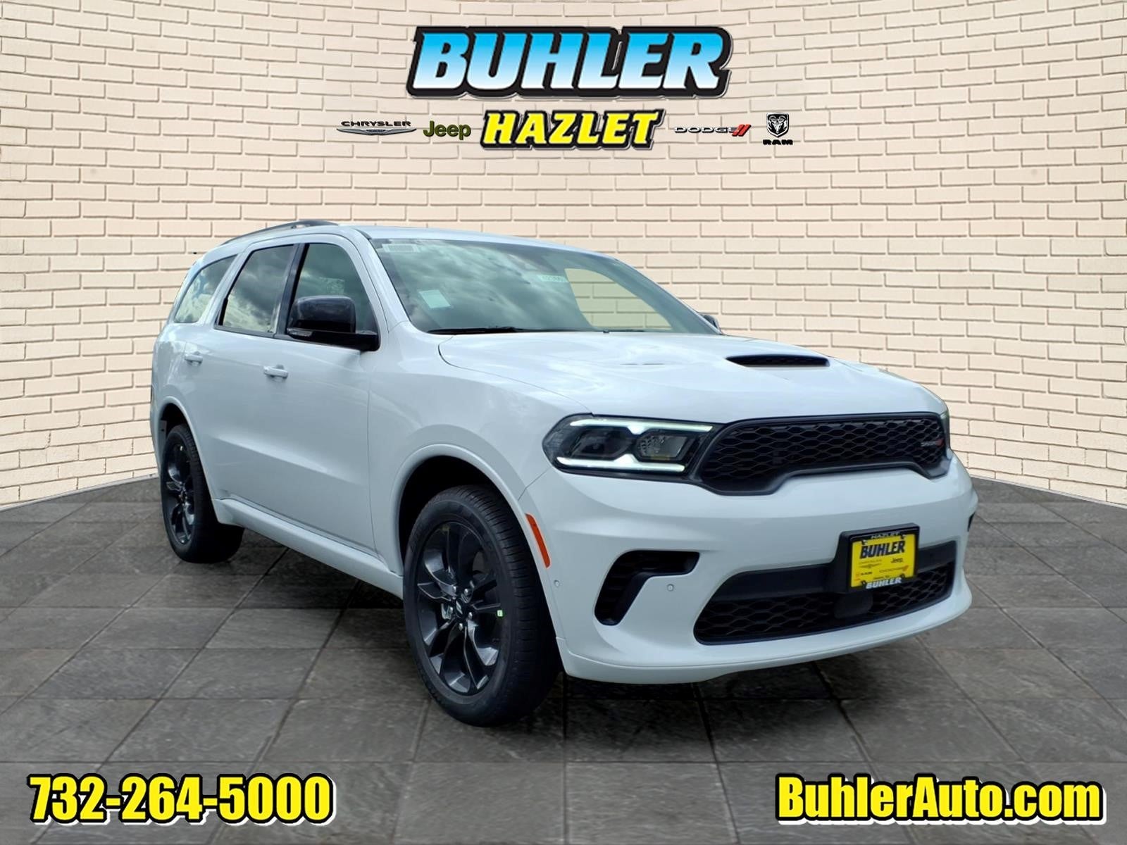 2026 Dodge Durango DURANGO GT PLUS AWD in White Knuckle Clear-Coat Exterior Paint — front three-quarter view