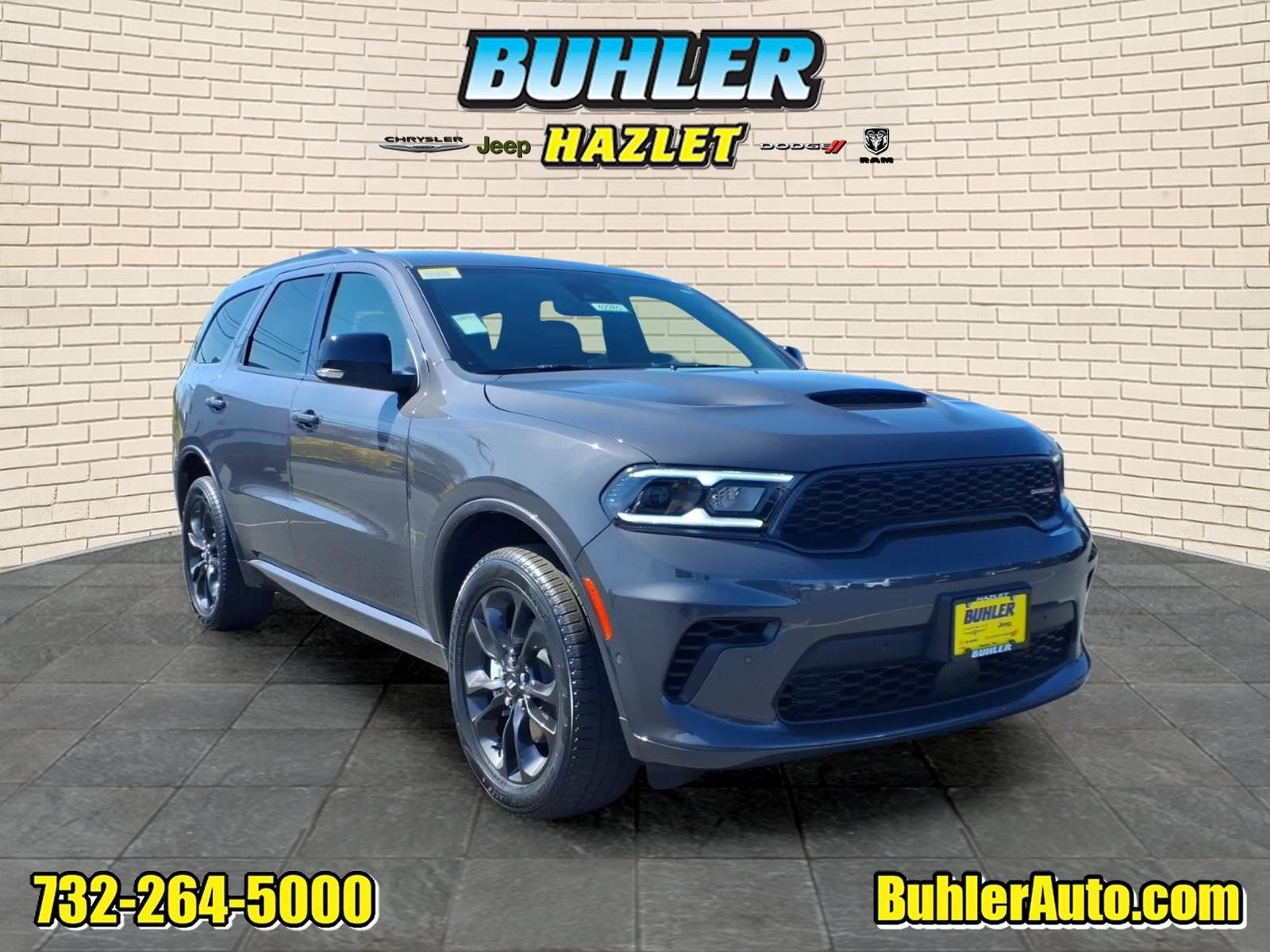 2026 Dodge Durango DURANGO GT PLUS AWD in Vapor Gray Exterior Paint — front three-quarter view
