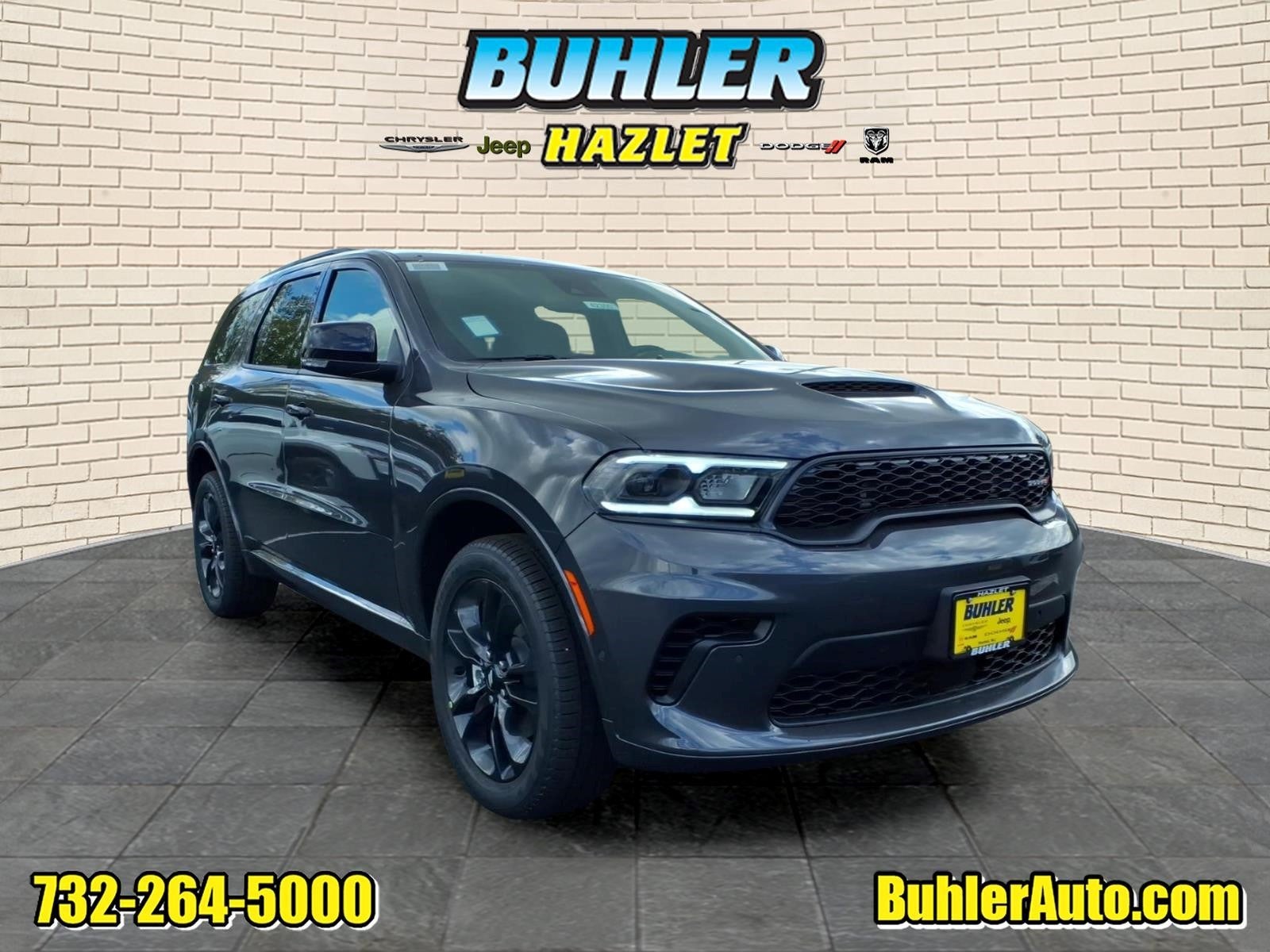 2026 Dodge Durango DURANGO GT PLUS AWD in Vapor Gray Exterior Paint — front three-quarter view