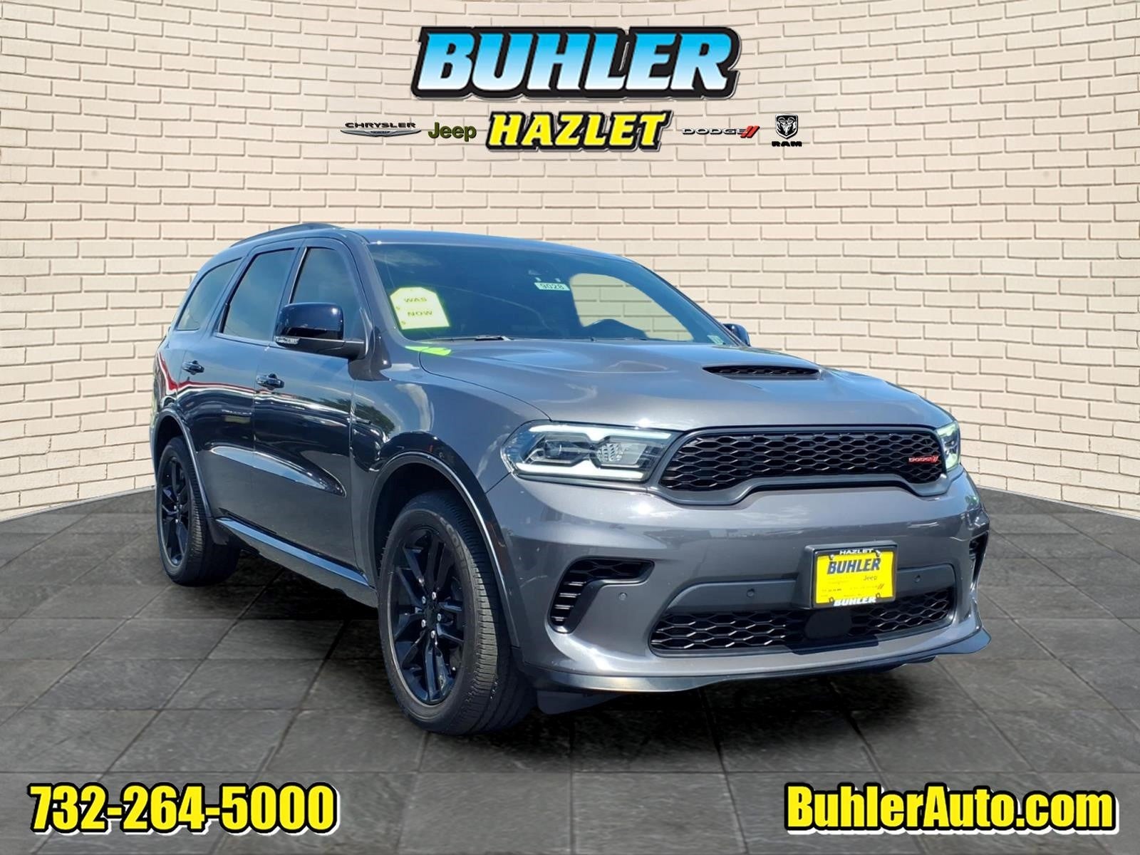 2024 Dodge Durango R/T Plus AWD in Vapor Gray — front three-quarter view