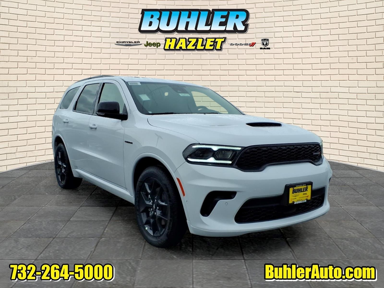 2026 Dodge Durango DURANGO GT PLUS AWD HEMI V8 in White Knuckle Clear-Coat Exterior Paint — front three-quarter view