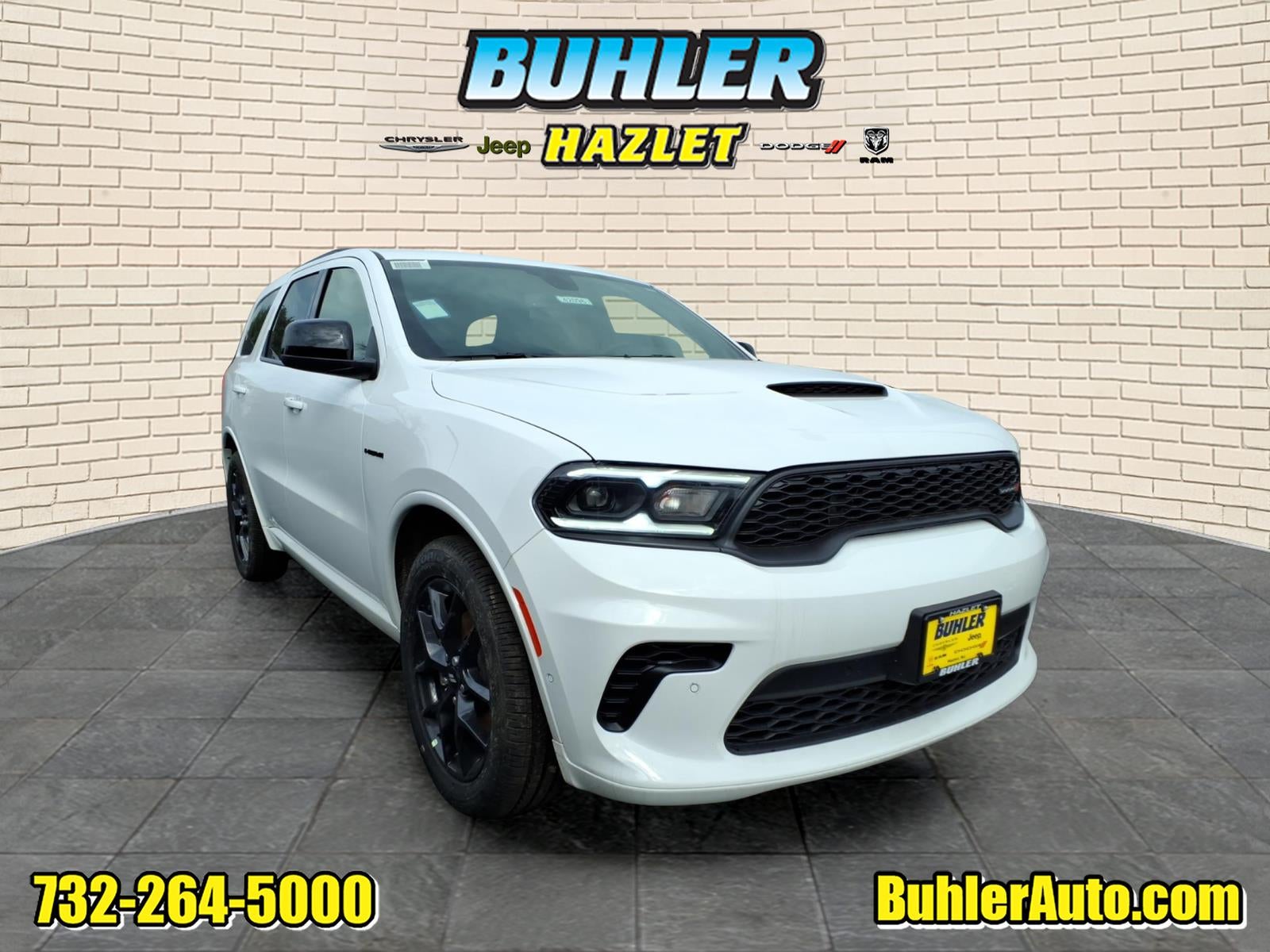 2026 Dodge Durango DURANGO GT AWD HEMI V8 in White Knuckle Clear-Coat Exterior Paint — front three-quarter view