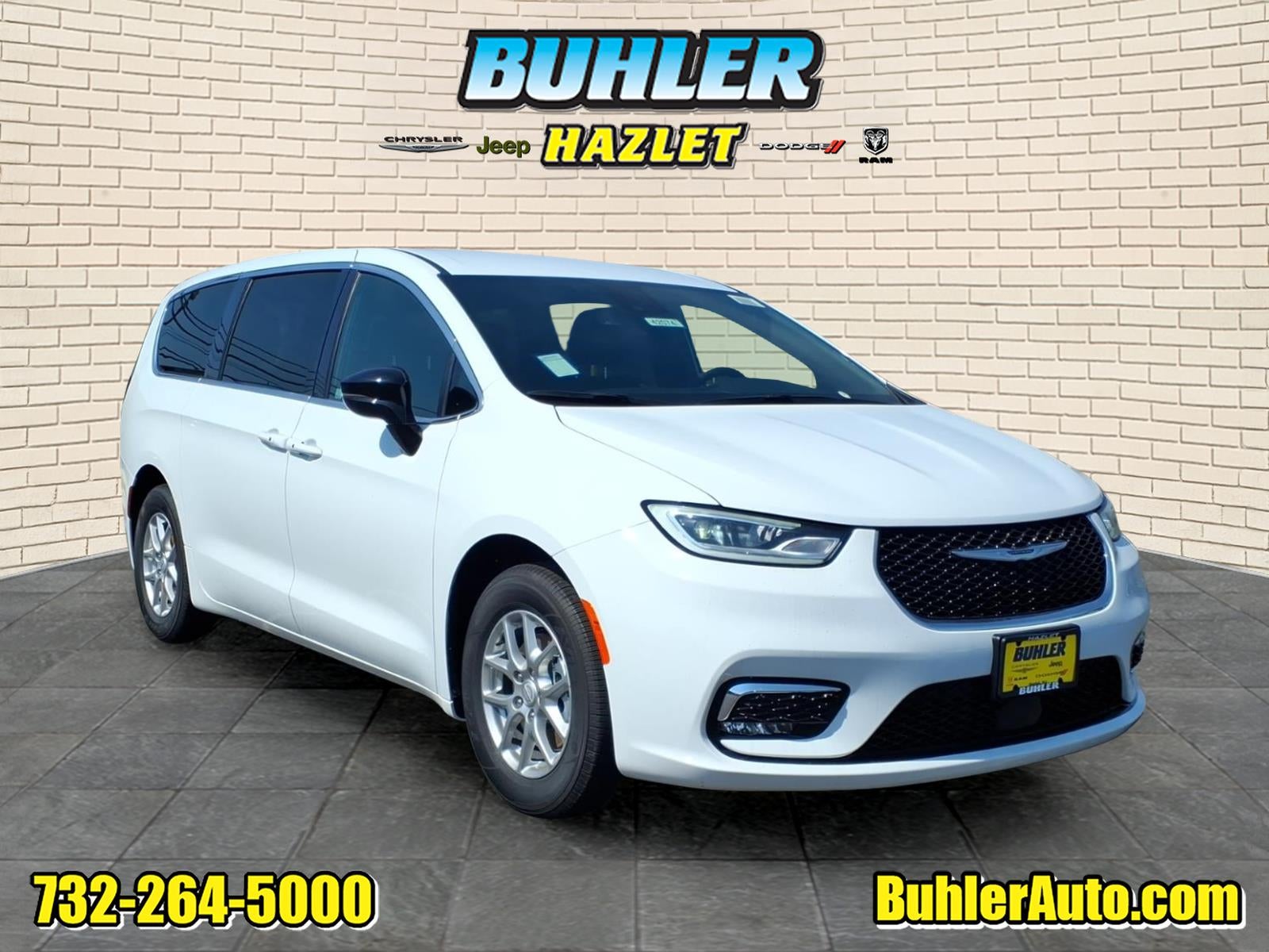 2026 Chrysler Pacifica PACIFICA SELECT in Bright White Clear-Coat Exterior Paint — front three-quarter view