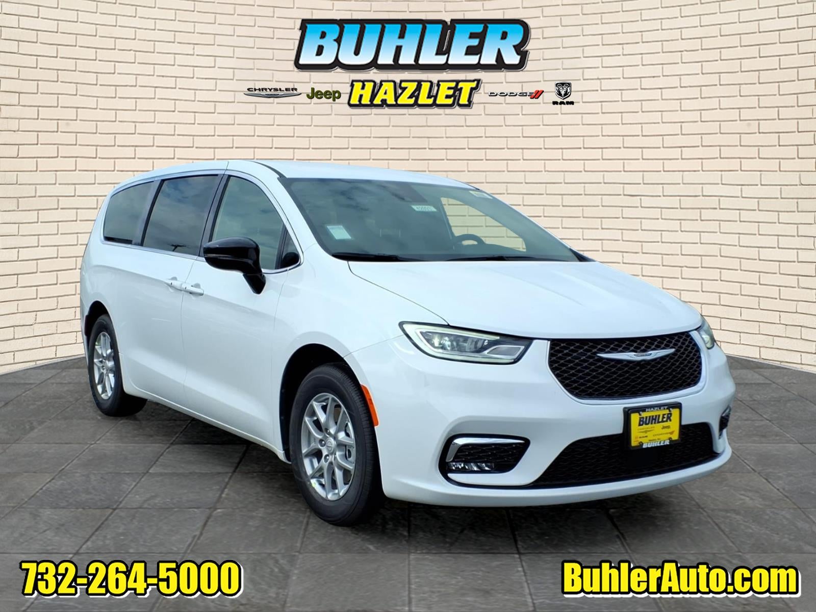 2026 Chrysler Pacifica PACIFICA SELECT in Bright White Clear-Coat Exterior Paint — front three-quarter view