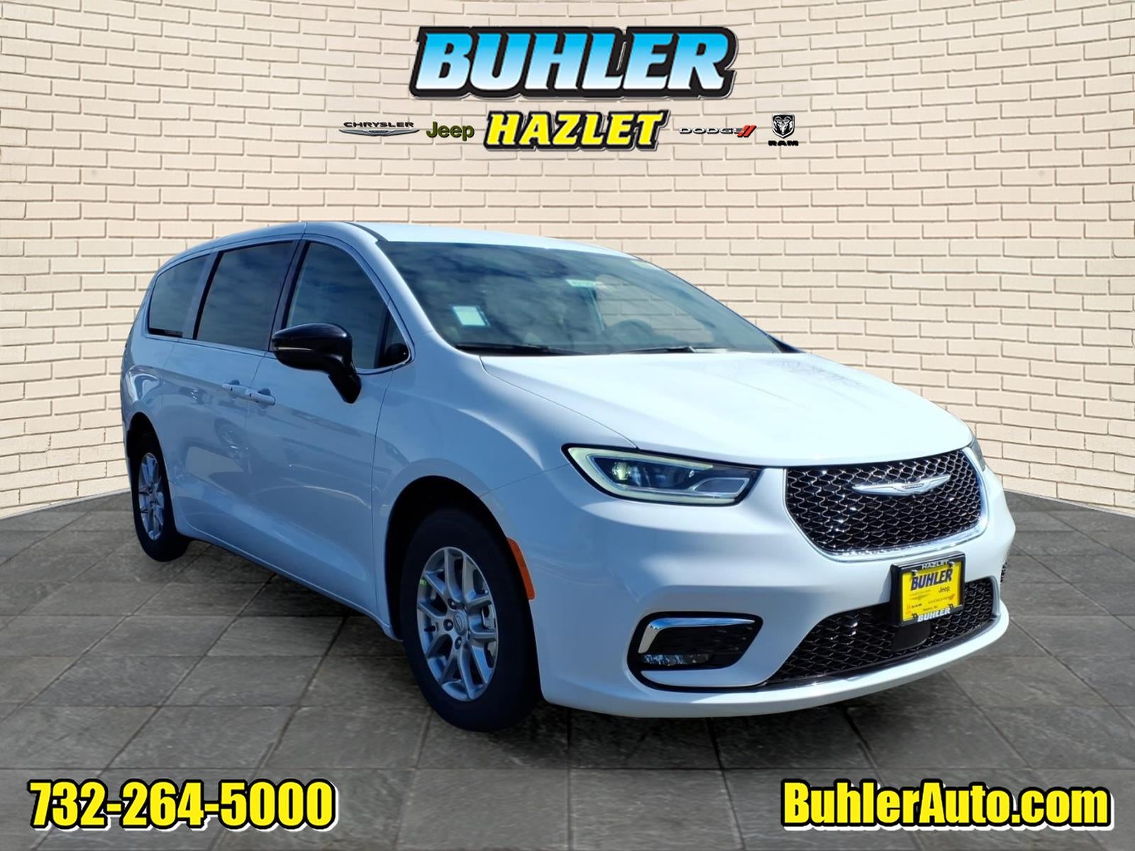 2026 Chrysler Pacifica PACIFICA SELECT in Bright White Clear-Coat Exterior Paint — front three-quarter view