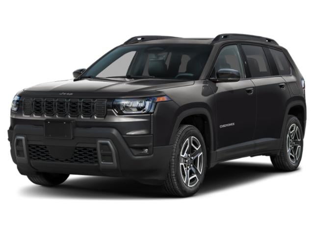 2026 Jeep Cherokee Limited 4x4 in Diamond Black Crystal Pearlcoat — front three-quarter view