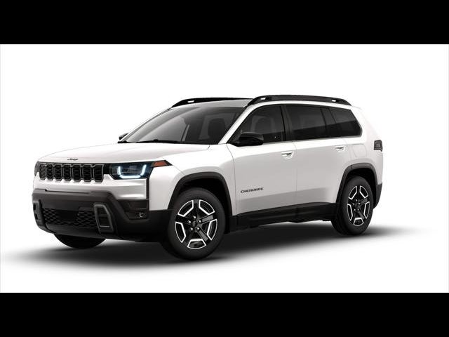 2026 Jeep Cherokee Laredo 4x4 in Bright White Clearcoat — front three-quarter view