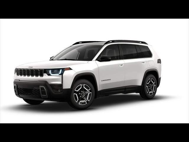 2026 Jeep Cherokee Limited 4x4 in Bright White Clearcoat — front three-quarter view