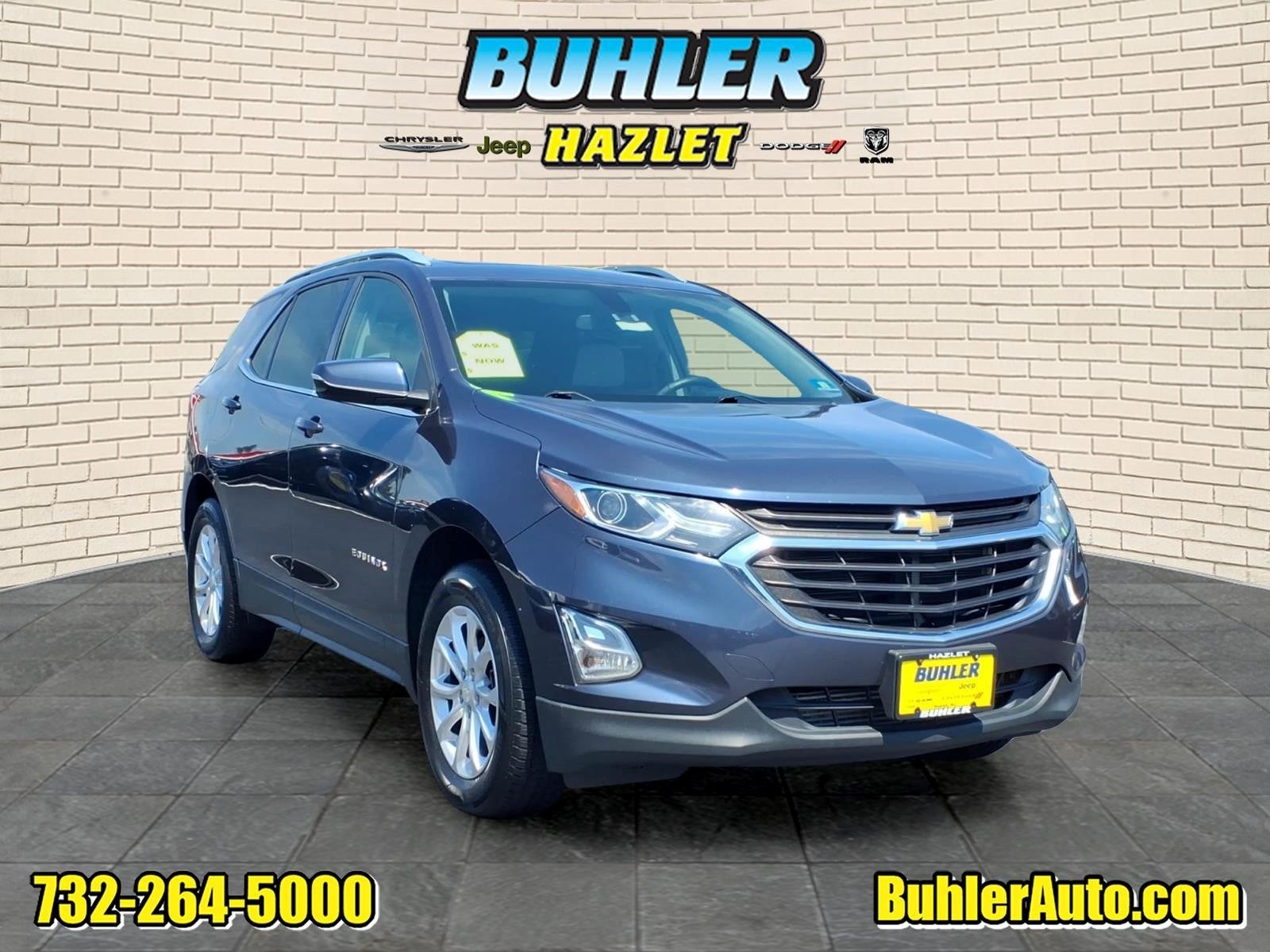 2018 Chevrolet Equinox LT in Storm Blue Metallic — front three-quarter view
