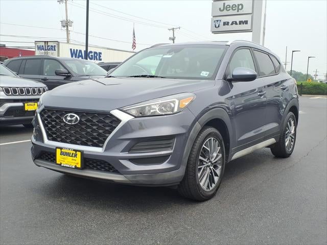 2021 Hyundai Tucson — rear three-quarter view