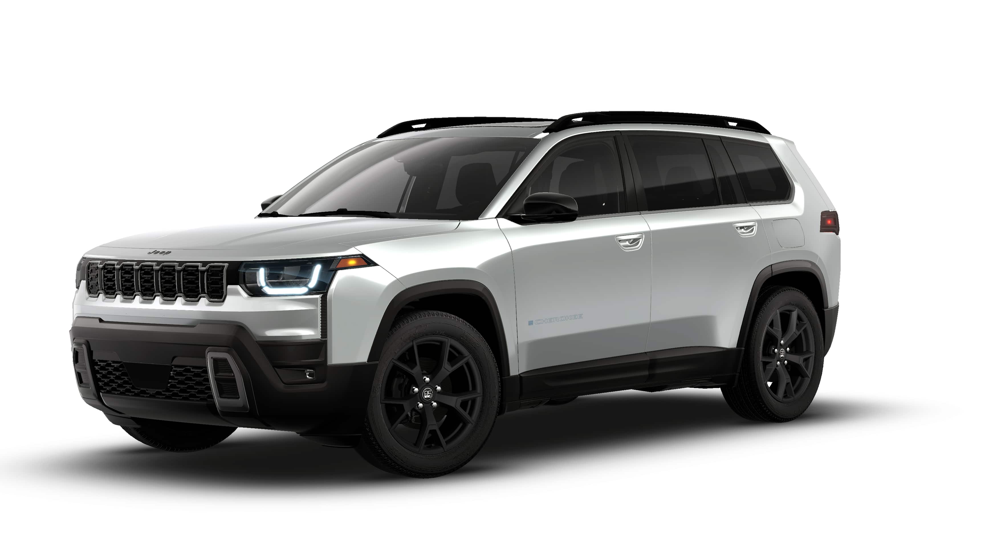2026 Jeep Cherokee CHEROKEE 85TH ANNIVERSARY EDITION 4X4 in Silver Zynith Clear-Coat Exterior Paint — front three-quarter view